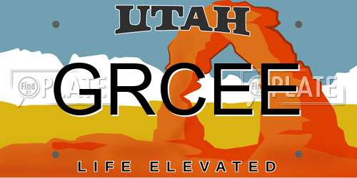 GRCEE Utah License Plate