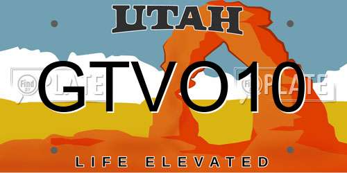GTVO10 Utah License Plate