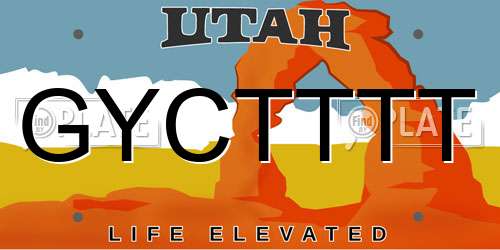 GYCTTTT Utah License Plate