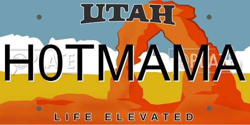 H0TMAMA Utah License Plate