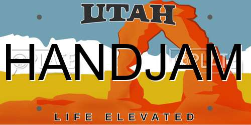HANDJAM Utah License Plate