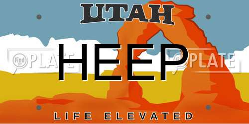 HEEP Utah License Plate