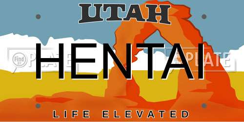 HENTAI Utah License Plate