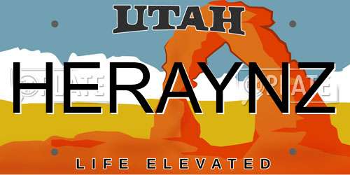 HERAYNZ Utah License Plate