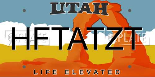 HFTATZT Utah License Plate