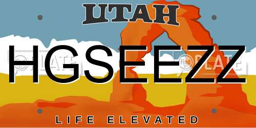 HGSEEZZ Utah License Plate