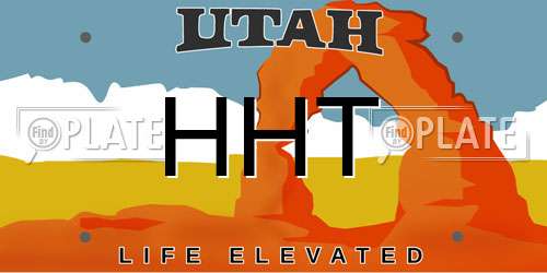 HHT Utah License Plate