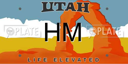 HM Utah License Plate