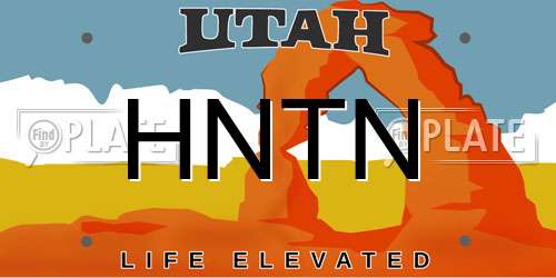 HNTN Utah License Plate
