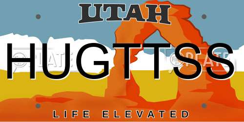HUGTTSS Utah License Plate
