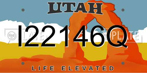 I22146Q Utah License Plate