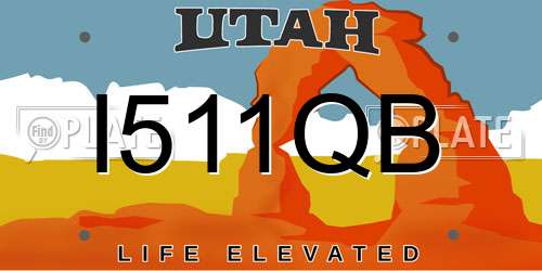 I511QB Utah License Plate