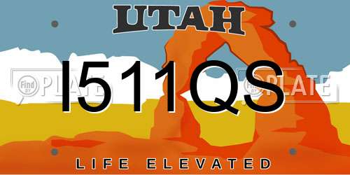 I511QS Utah License Plate