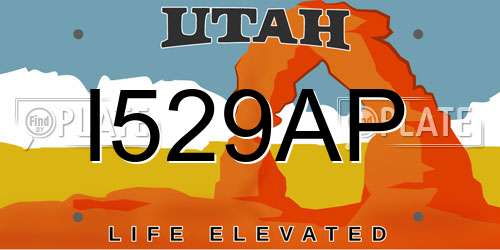 I529AP Utah License Plate