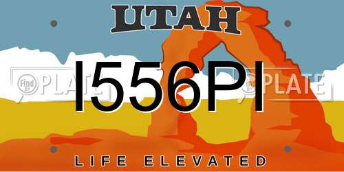 I556PI Utah License Plate