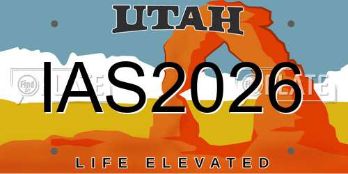 IAS2026 Utah License Plate