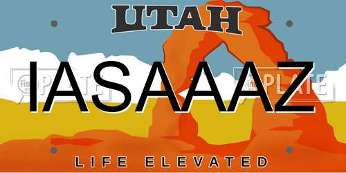 IASAAAZ Utah License Plate