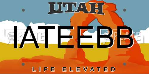 IATEEBB Utah License Plate