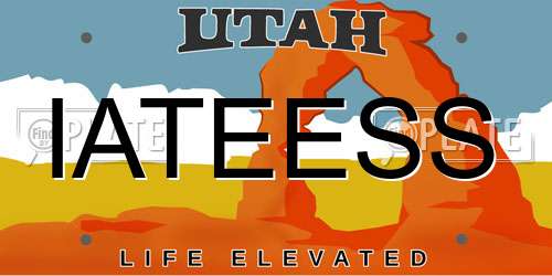 IATEESS Utah License Plate