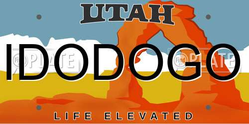 IDODOGO Utah License Plate