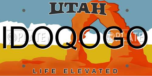 IDOQOGO Utah License Plate