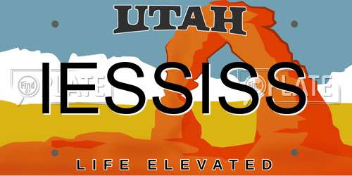 IESSISS Utah License Plate