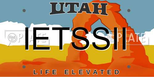 IETSSII Utah License Plate
