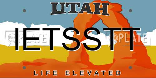 IETSSTT Utah License Plate