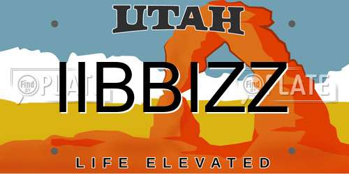 IIBBIZZ Utah License Plate