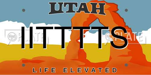 IITTTTS Utah License Plate