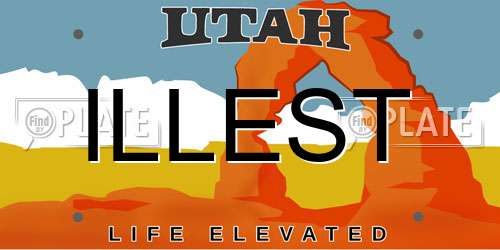 ILLEST Utah License Plate