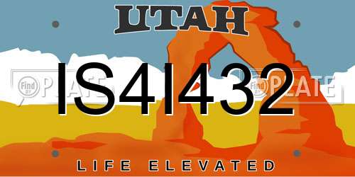 IS4I432 Utah License Plate