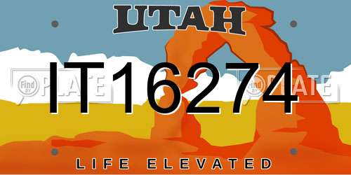 IT16274 Utah License Plate