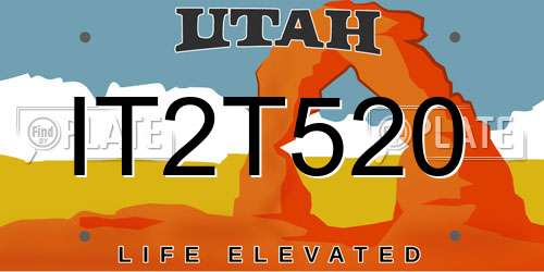 IT2T520 Utah License Plate