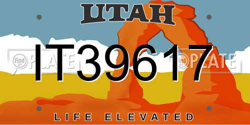IT39617 Utah License Plate