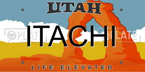 ITACHI Utah License Plate