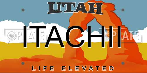 ITACHII Utah License Plate