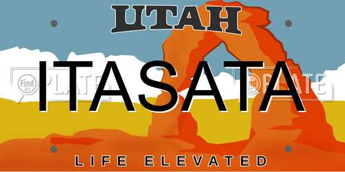 ITASATA Utah License Plate