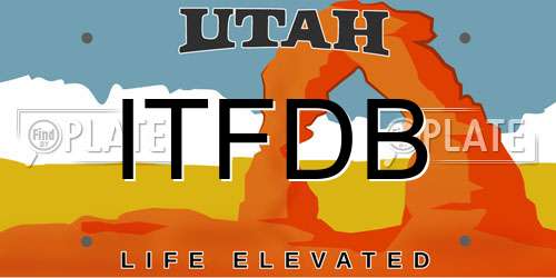 ITFDB Utah License Plate