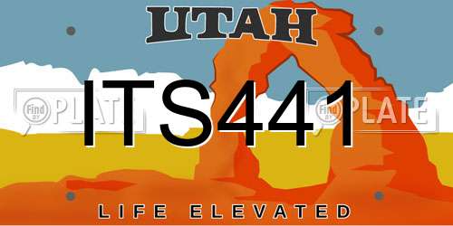 ITS441 Utah License Plate