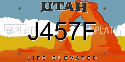 J457F Utah License Plate