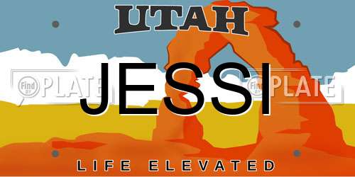 JESSI Utah License Plate