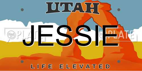JESSIE Utah License Plate