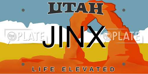 JINX Utah License Plate