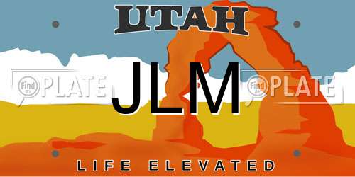 JLM Utah License Plate