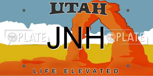 JNH Utah License Plate