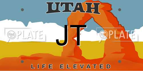 JT Utah License Plate