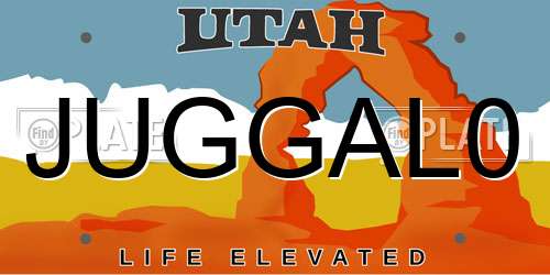 JUGGAL0 Utah License Plate