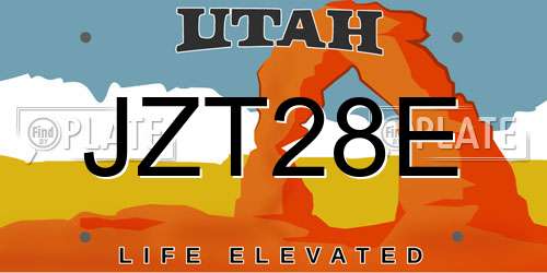 JZT28E Utah License Plate