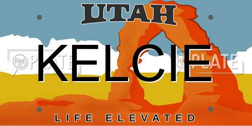 KELCIE Utah License Plate